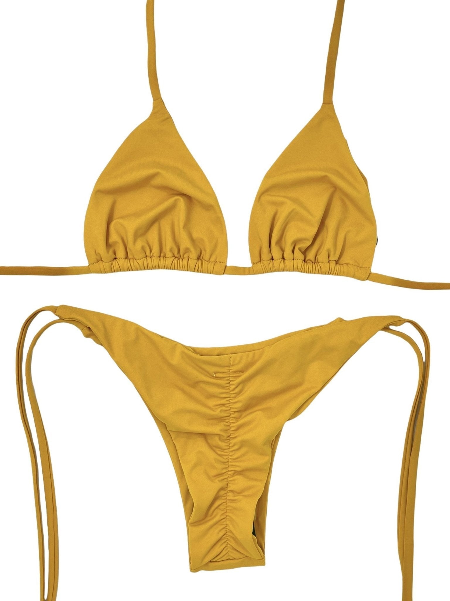 HARVEST TRIANGLE TOP - BUTTERSCOTCH - Berry Beachy Swimwear