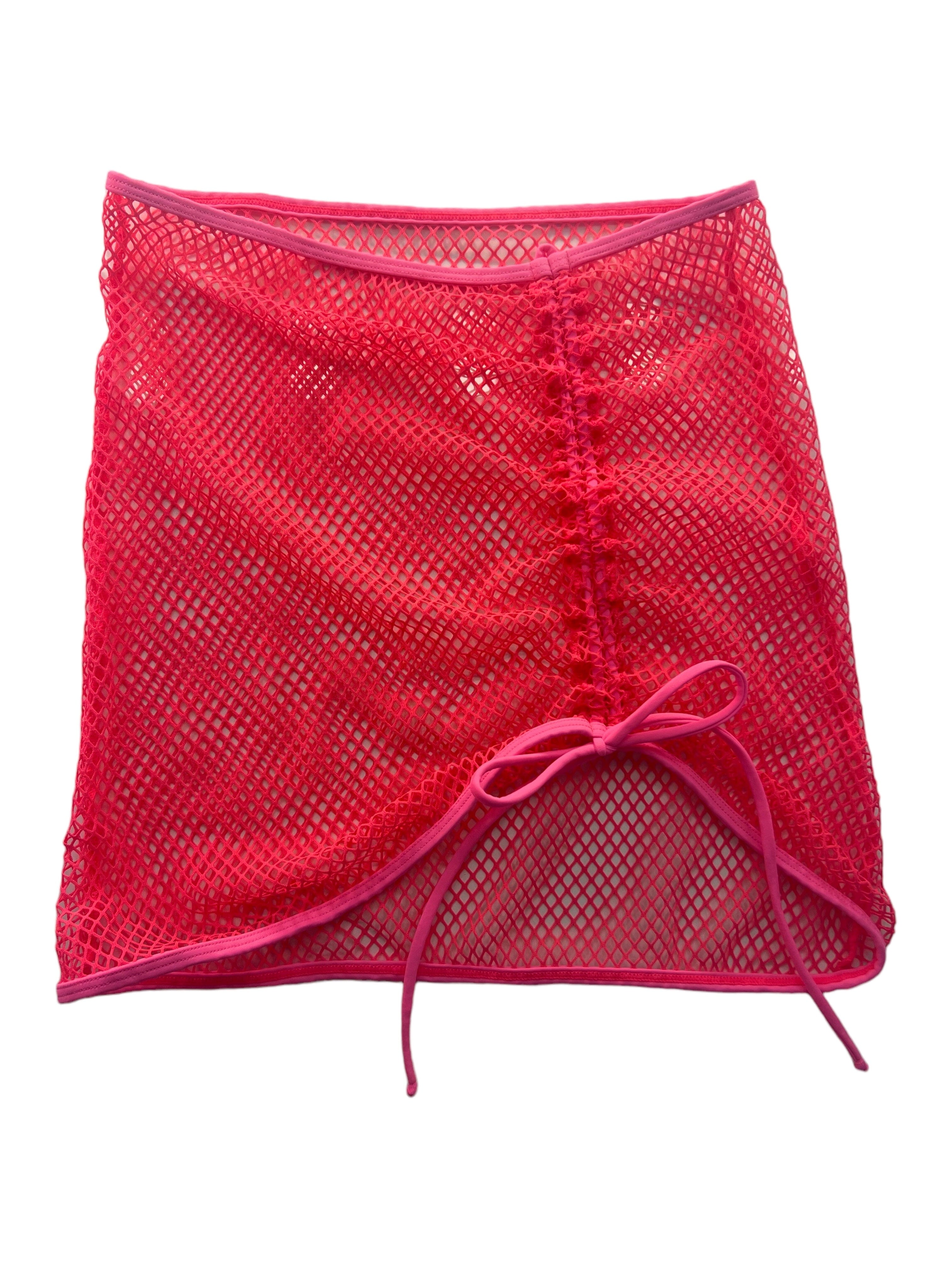 TULUM NEON SKIRT-PINK - Berry Beachy Swimwear