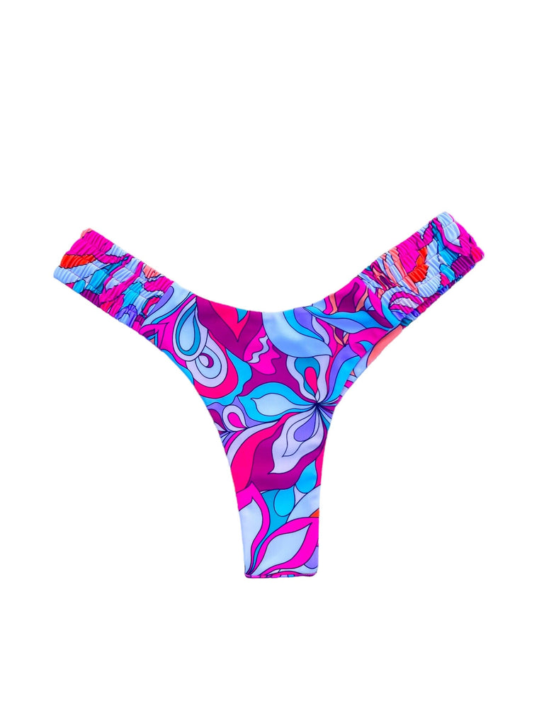 COSMO Y RUCHED BOTTOM - Berry Beachy Swimwear