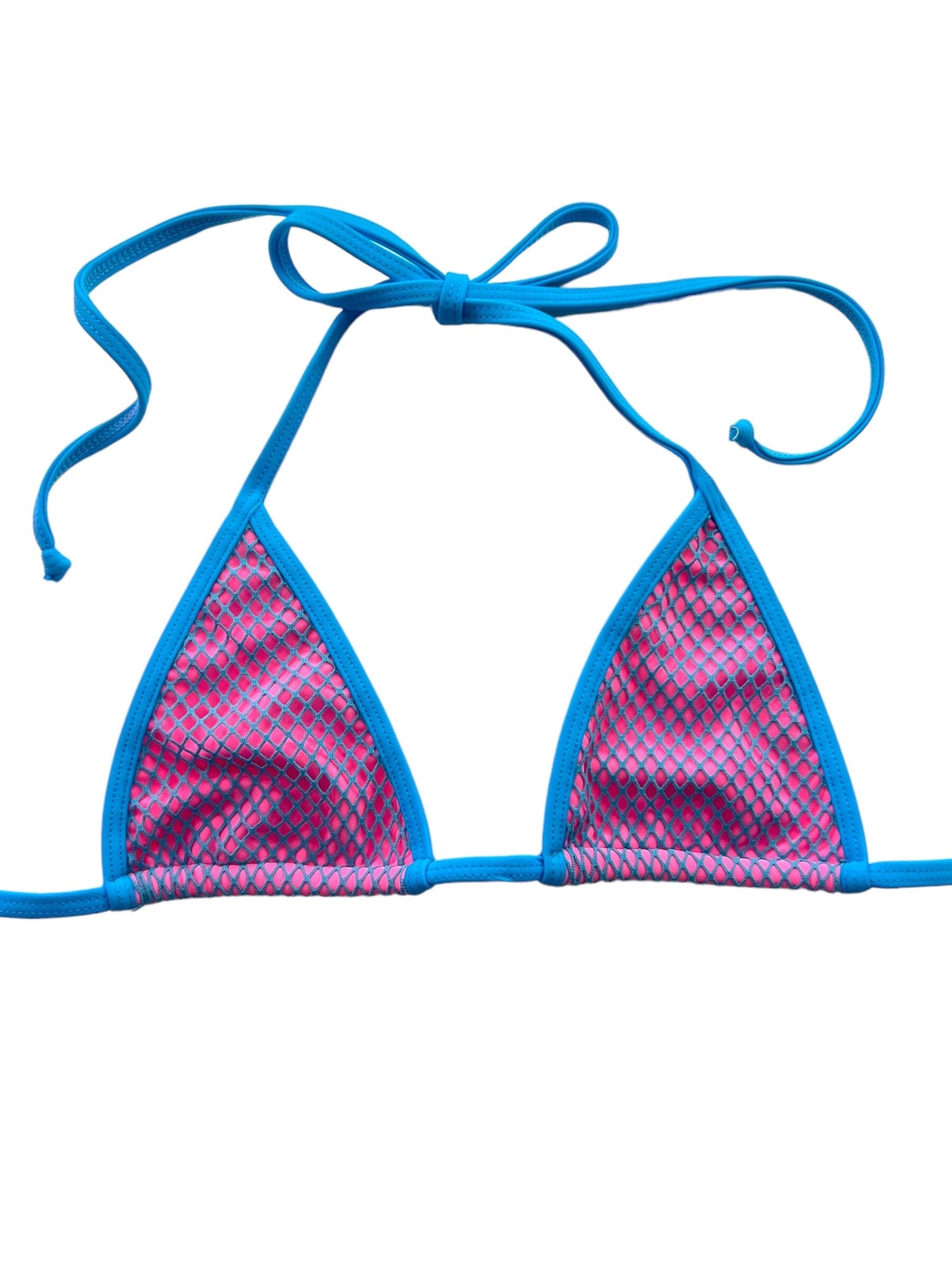 TULUM NEON TRIANGLE TOP- COTTON CANDY - Berry Beachy Swimwear