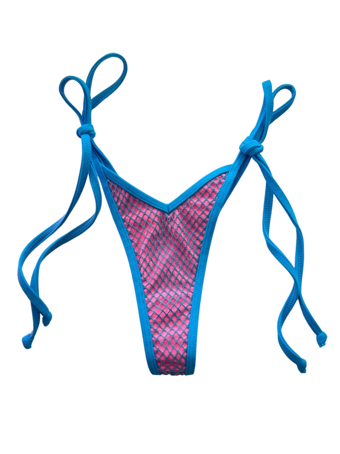 TULUM NEON V CUT BOTTOM-COTTON CANDY - Berry Beachy Swimwear