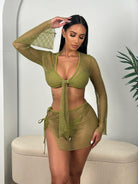 TULUM COVER UP SET- SAGE - Berry Beachy Swimwear