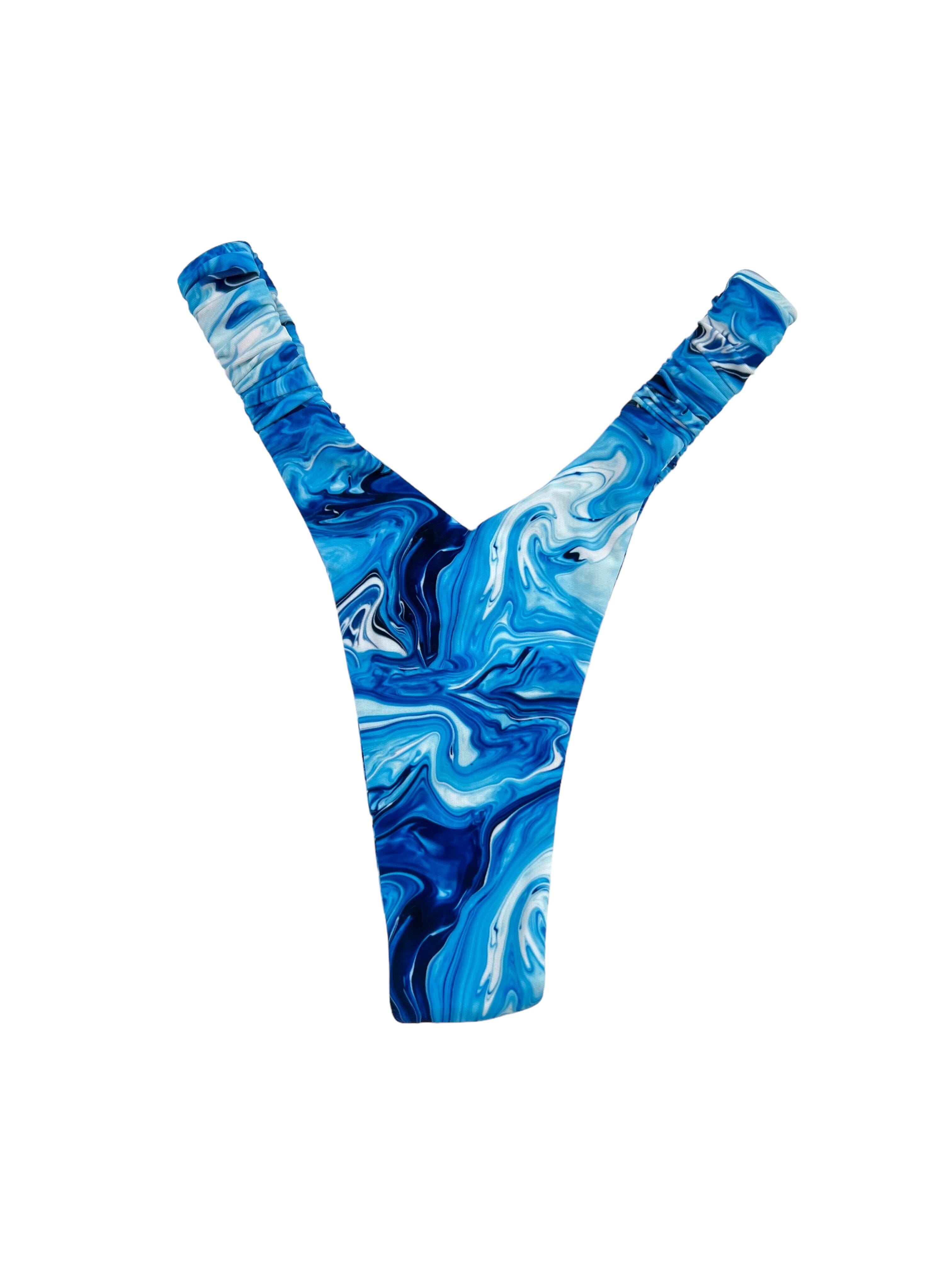 AZURE SCRUNCHIE V BOTTOM - Berry Beachy Swimwear