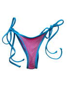 TULUM NEON CHEEKY SCRUNCH BOTTOM-COTTON CANDY - Berry Beachy Swimwear