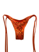 BEACHCHELLA CHEEKY SCRUNCH BOTTOM- ORANGE SEQUIN - Berry Beachy Swimwear