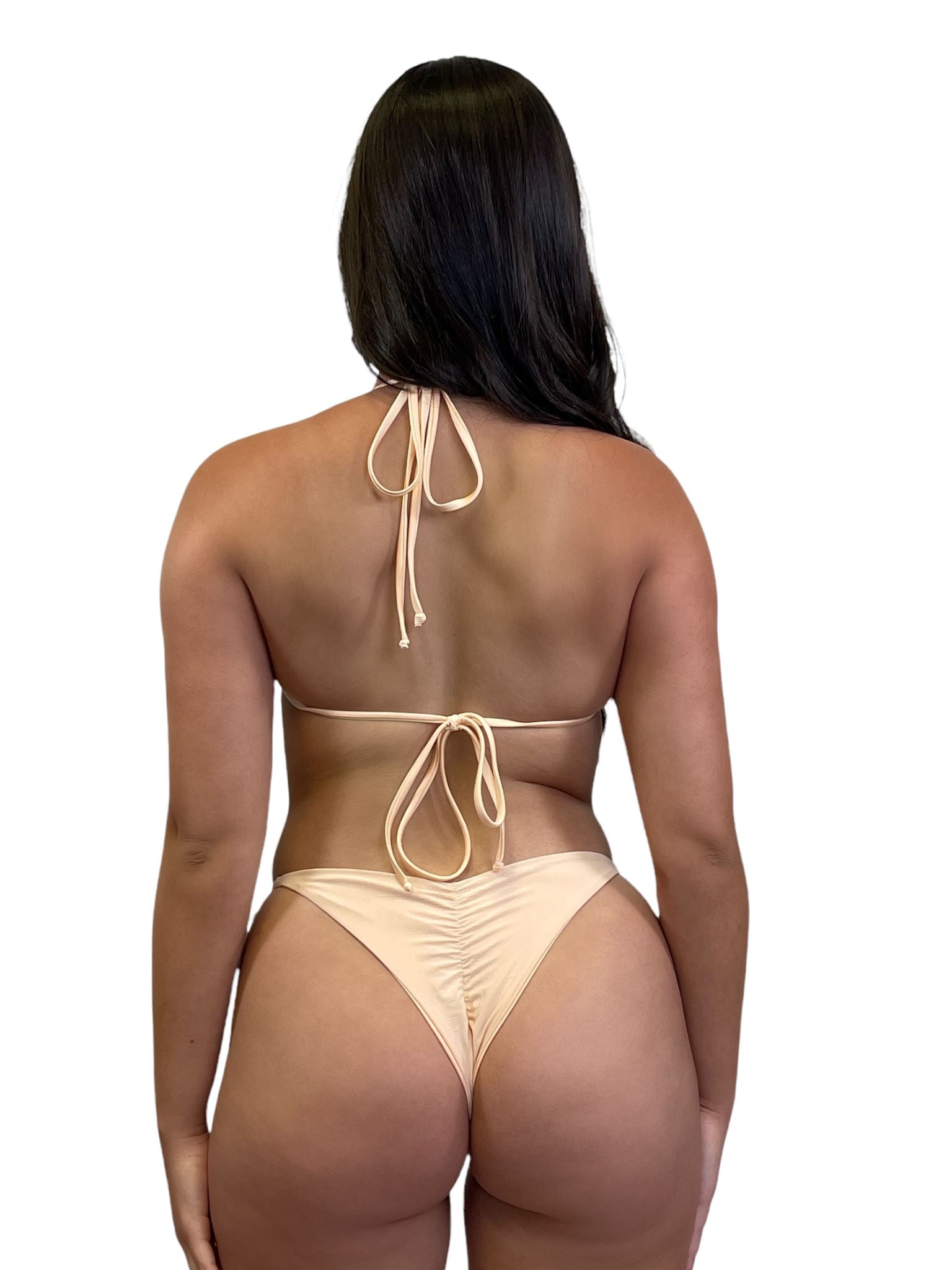 ISLA CHEEKY SCRUNCH BOTTOM - PEACH - Berry Beachy Swimwear