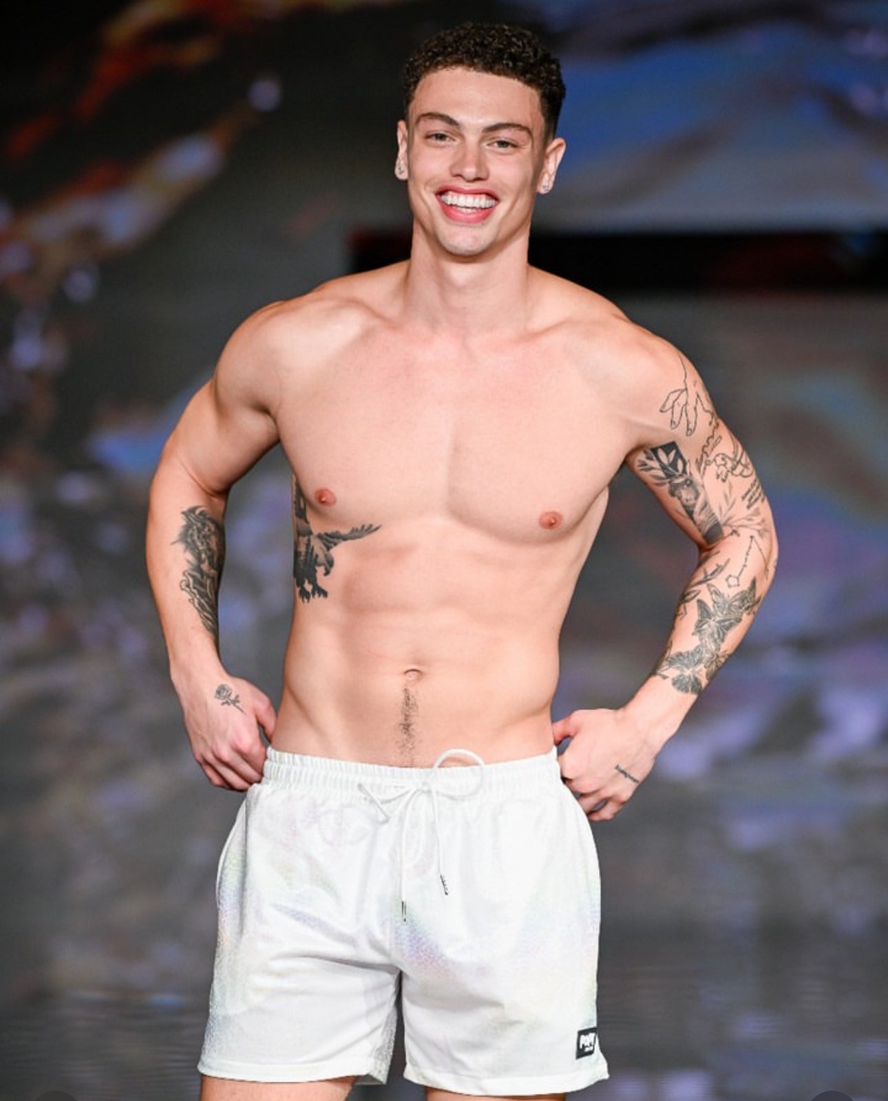 ISLAND VIPER TRUNKS 5.5" & 7.5" STRETCH - WHITE - Berry Beachy Swimwear