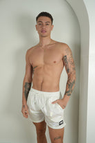 ISLAND VIPER TRUNKS 5.5" & 7.5" STRETCH - WHITE - Berry Beachy Swimwear