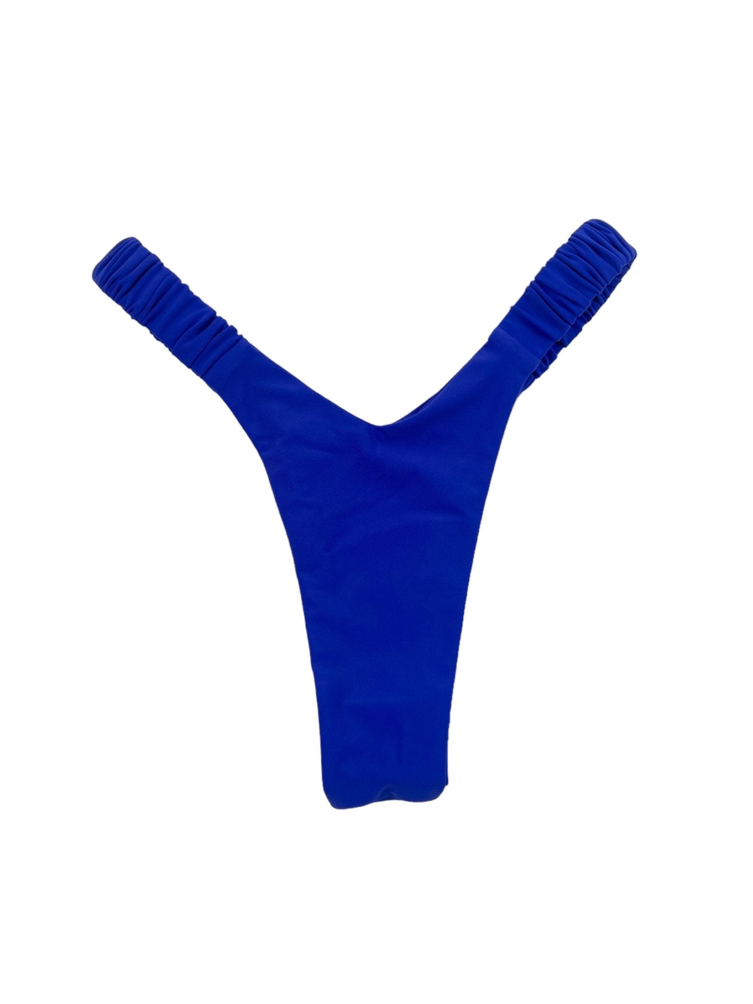 JUICY SCRUNCHIE V BOTTOM - BLUE RAZZ - Berry Beachy Swimwear