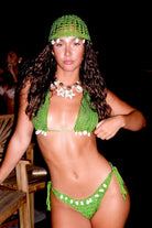 LA REINA DEL MAR CROCHET HEADPIECE- ESMERALDA - Berry Beachy Swimwear