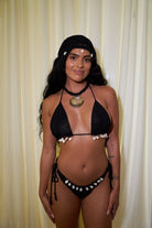 LA REINA DEL MAR TOP- BLACK - Berry Beachy Swimwear