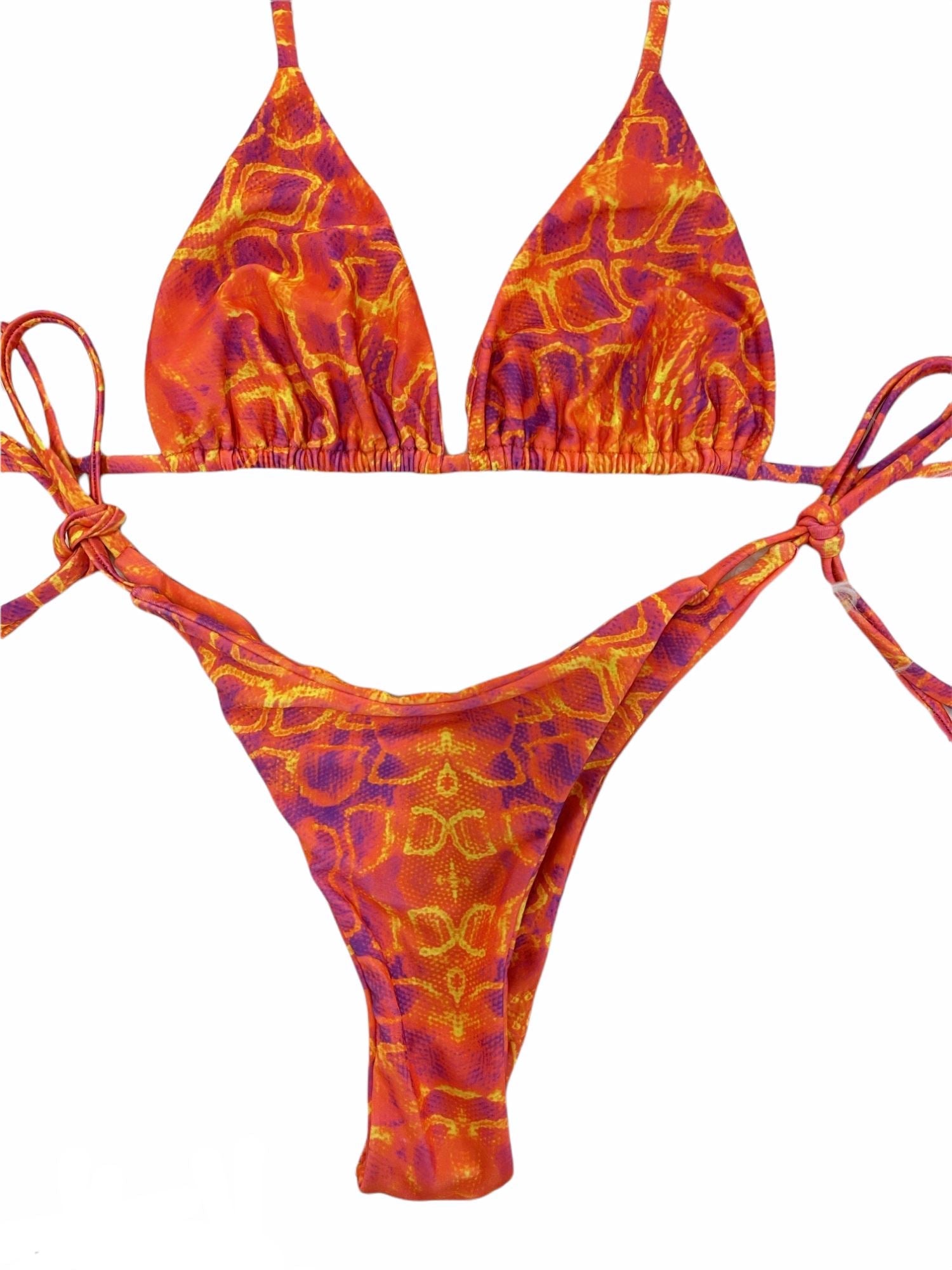 LAVA CHEEKY SCRUNCH BOTTOM - Berry Beachy Swimwear