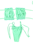 LILO RUFFLE TOP - SEA GREEN - Berry Beachy Swimwear