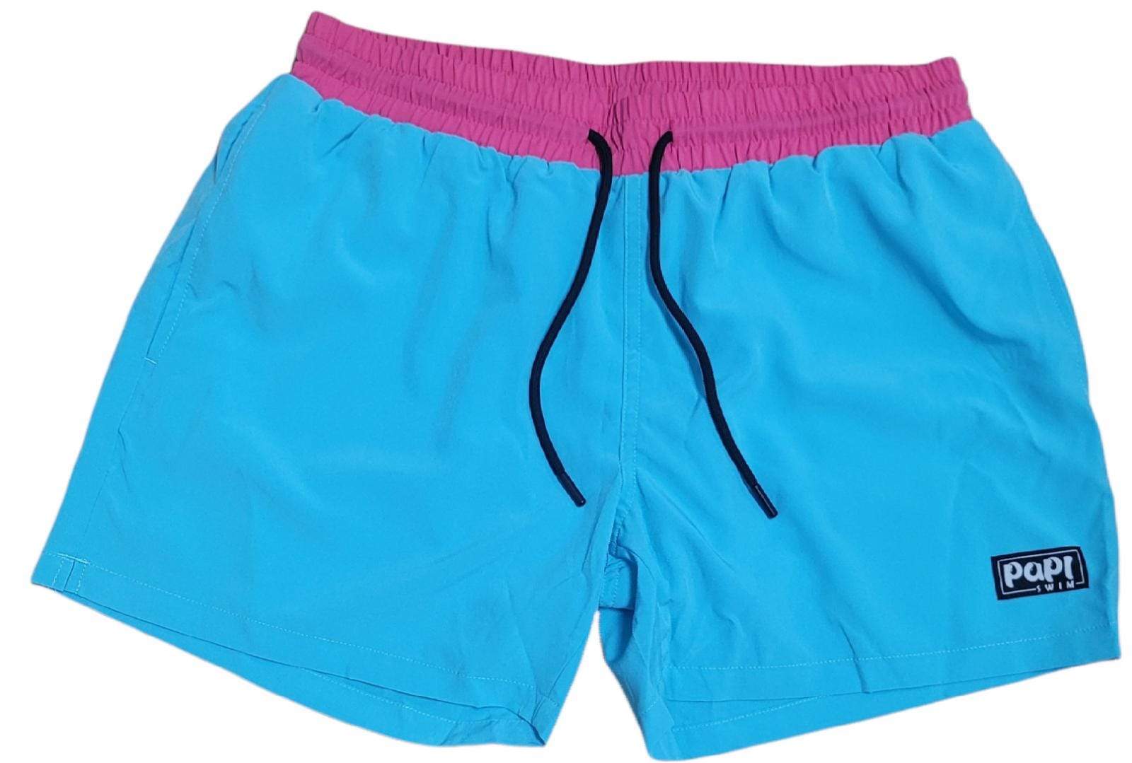 MIAMI VICE MEN TRUNKS 5.5" & 7.5" STRETCH - BLUE - Berry Beachy Swimwear