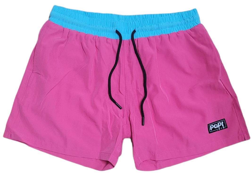 MIAMI VICE MEN TRUNKS 5.5" & 7.5" STRETCH - PINK - Berry Beachy Swimwear