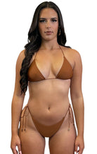 MICRO SKIN CHEEKY SCRUNCH BOTTOM - CINNAMON - Berry Beachy Swimwear