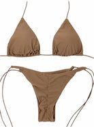 MICRO SKIN CHEEKY SCRUNCH BOTTOM - LATTE - Berry Beachy Swimwear