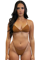 MICRO SKIN MINIMAL BOTTOM - CAMEL - Berry Beachy Swimwear