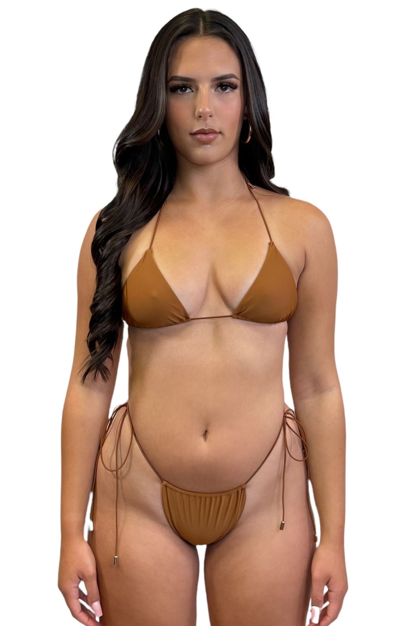 MICRO SKIN SLIDE BOTTOM - CAMEL - Berry Beachy Swimwear