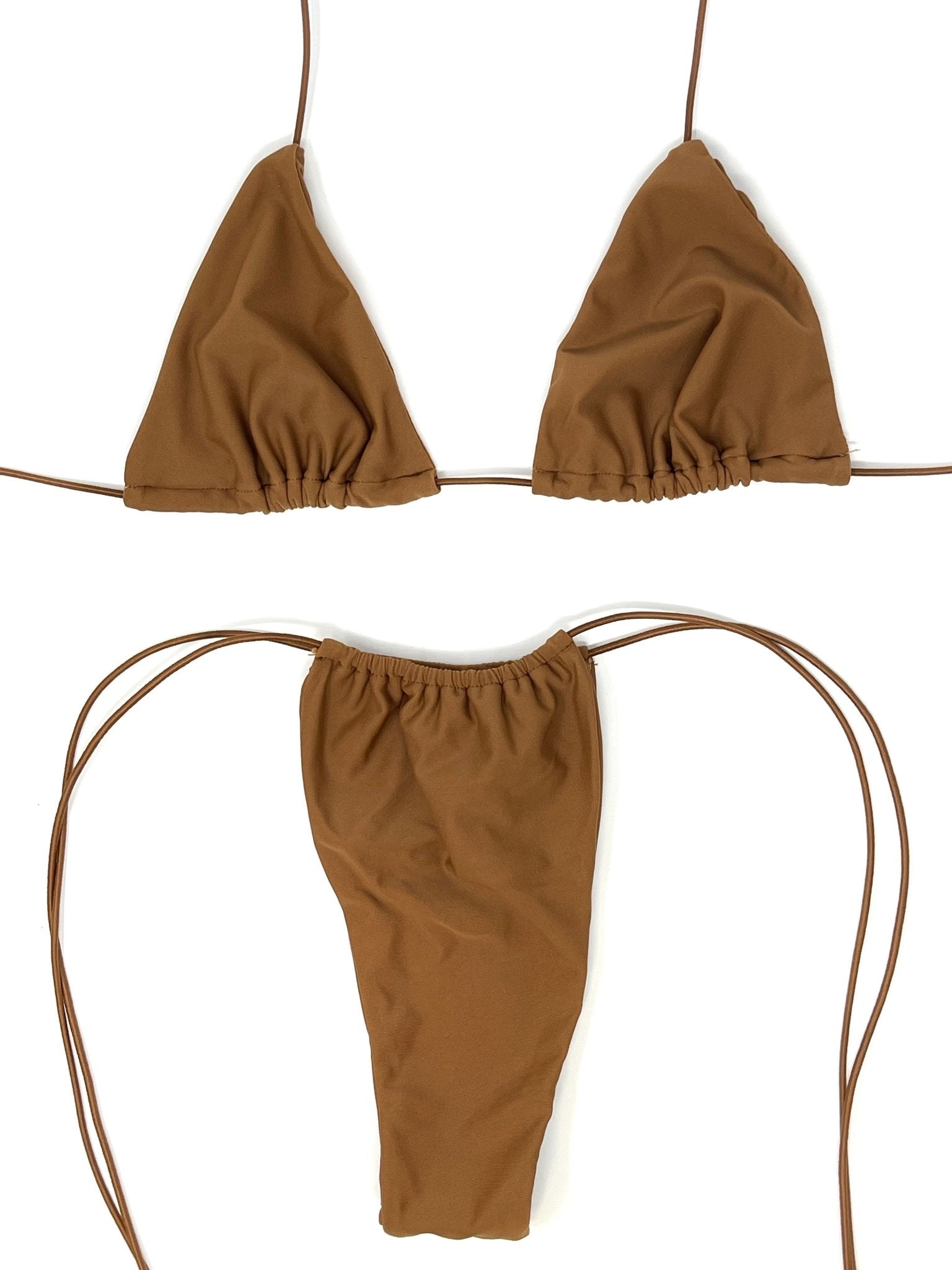 MICRO SKIN SLIDE BOTTOM - CAMEL - Berry Beachy Swimwear