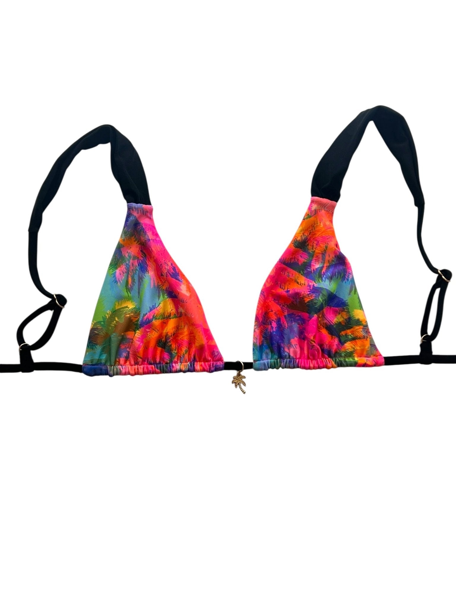 NEON PALMS BRALETTE TOP - Berry Beachy Swimwear
