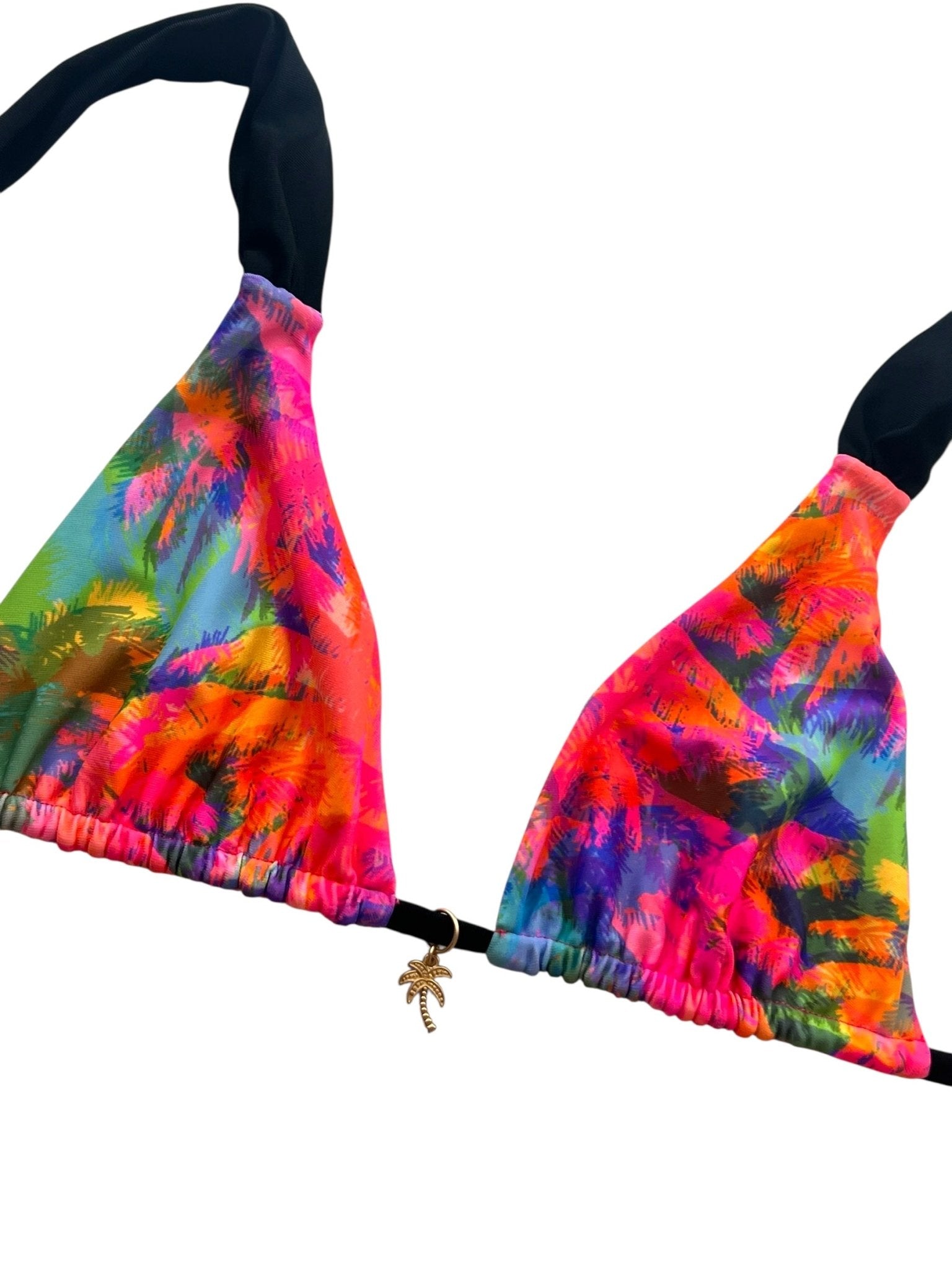 NEON PALMS BRALETTE TOP - Berry Beachy Swimwear