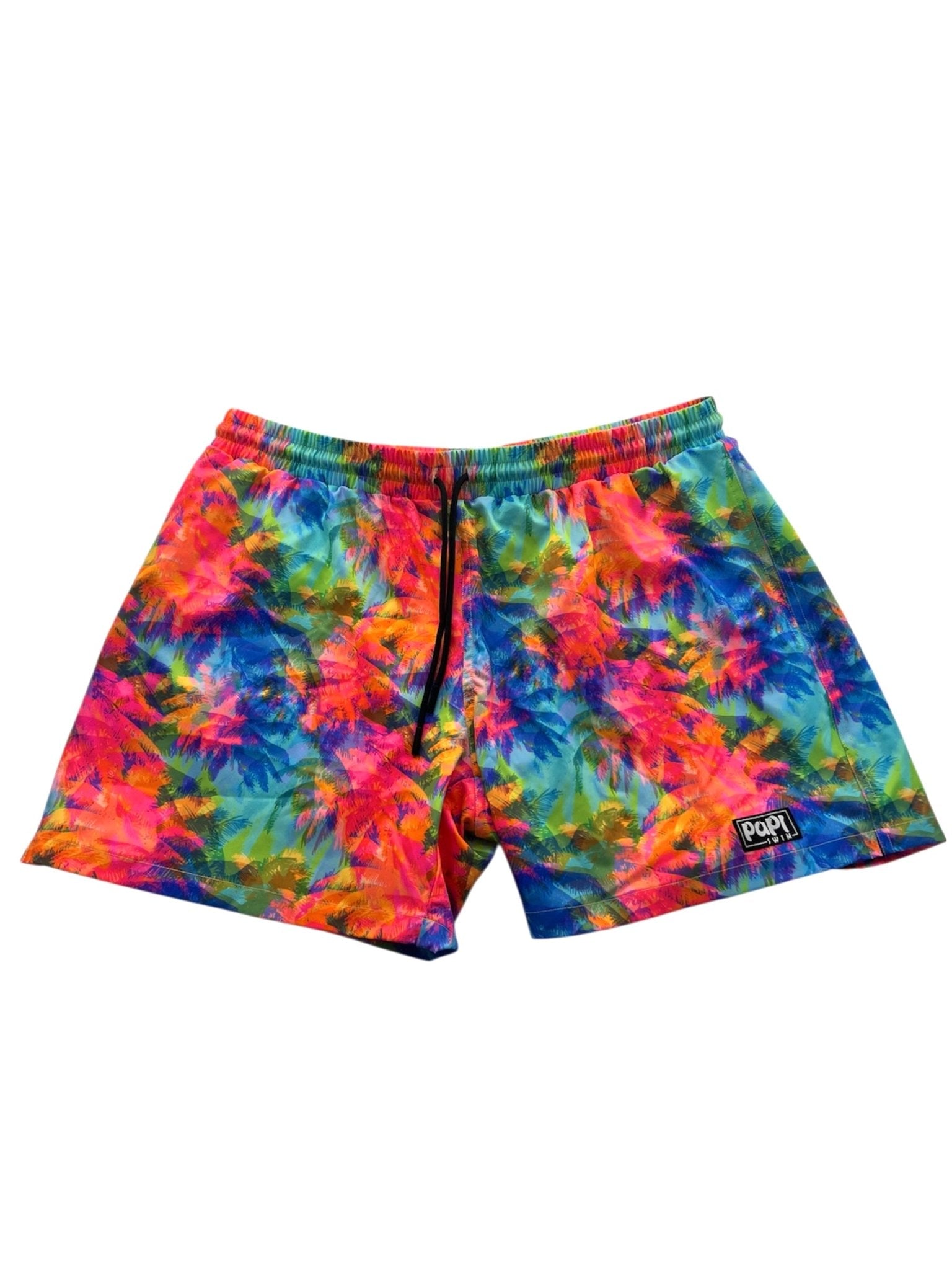 NEON PALMS TRUNKS 5.5" & 7.5" STRETCH - Berry Beachy Swimwear