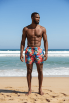 NEON PALMS TRUNKS 5.5" & 7.5" STRETCH - Berry Beachy Swimwear