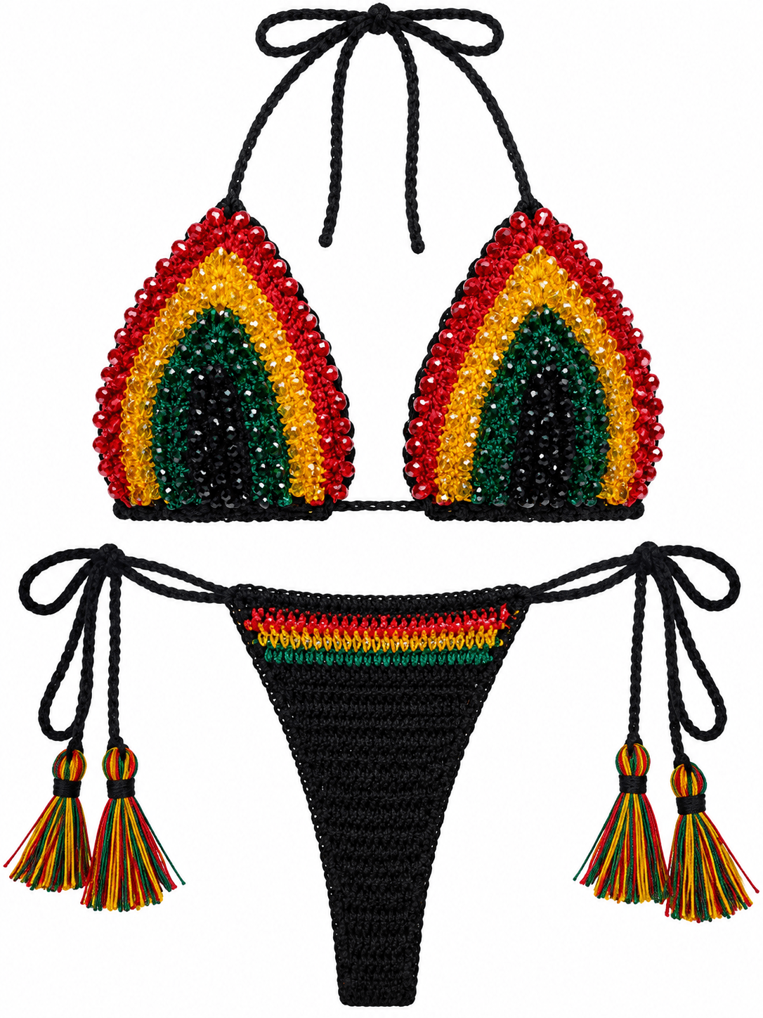 ONE LOVE CROCHET BIKINI SET - Berry Beachy Swimwear