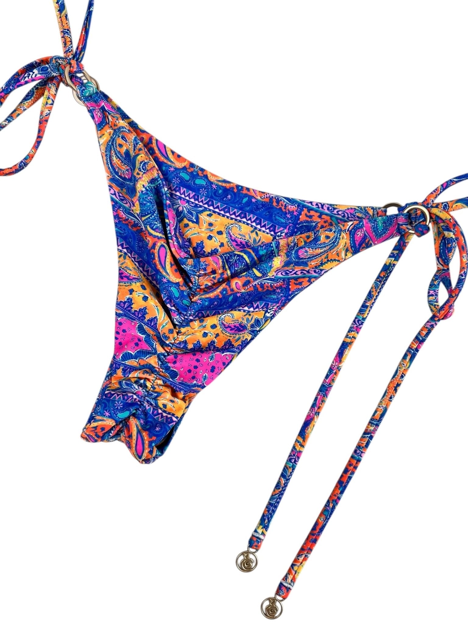 PAISLEY TIDE CHEEKY SCRUNCH BOTTOM - Berry Beachy Swimwear