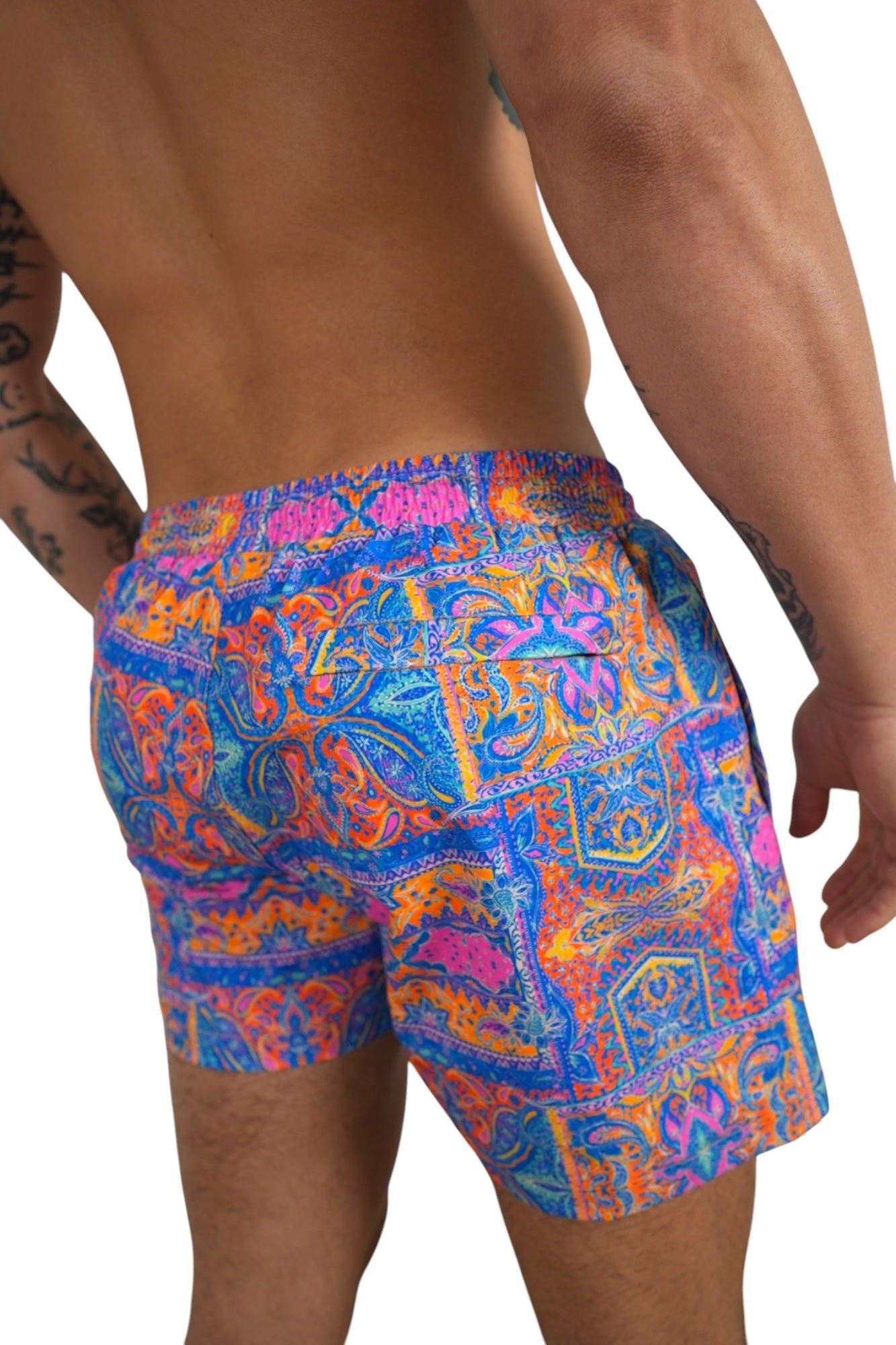 PAISLEY TIDE TRUNKS 5.5" & 7.5" STRETCH - Berry Beachy Swimwear