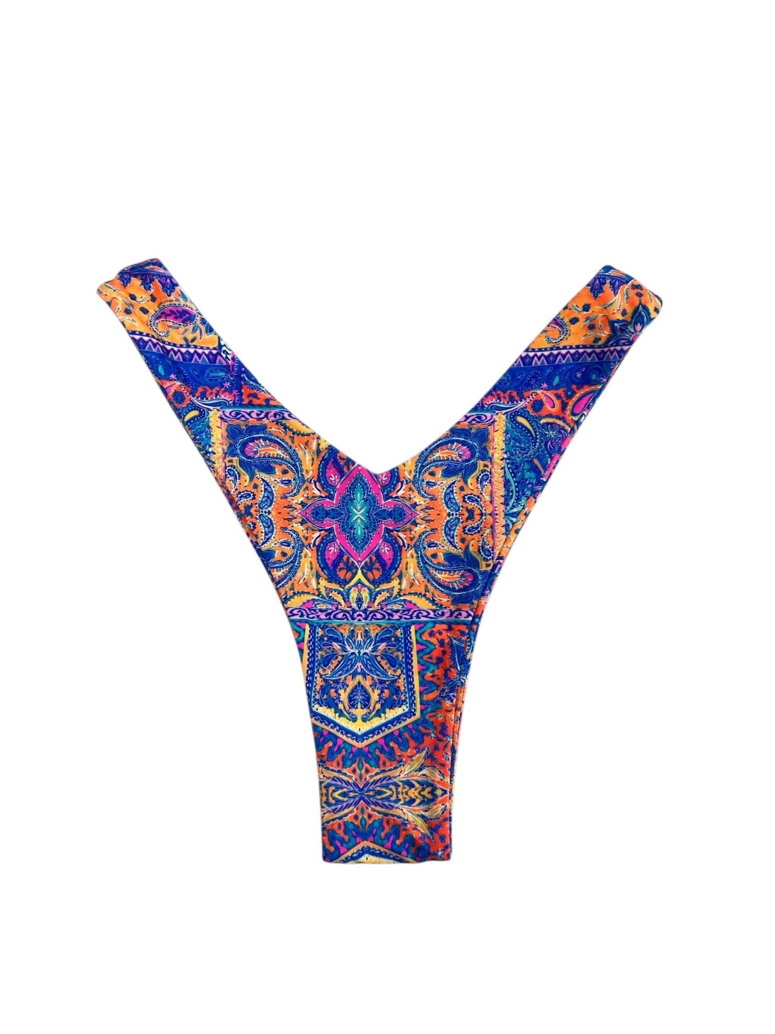 PAISLEY TIDE Y CUT BOTTOM - Berry Beachy Swimwear