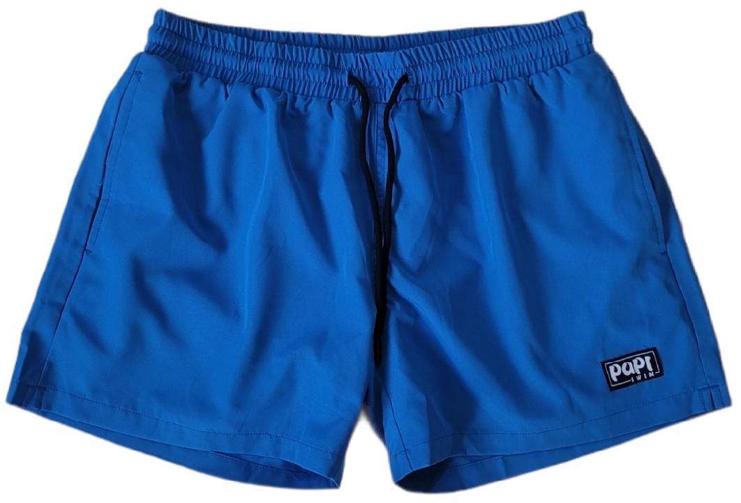 PAPI MEN TRUNKS 5.5" & 7.5" STRETCH - BLUE - Berry Beachy Swimwear