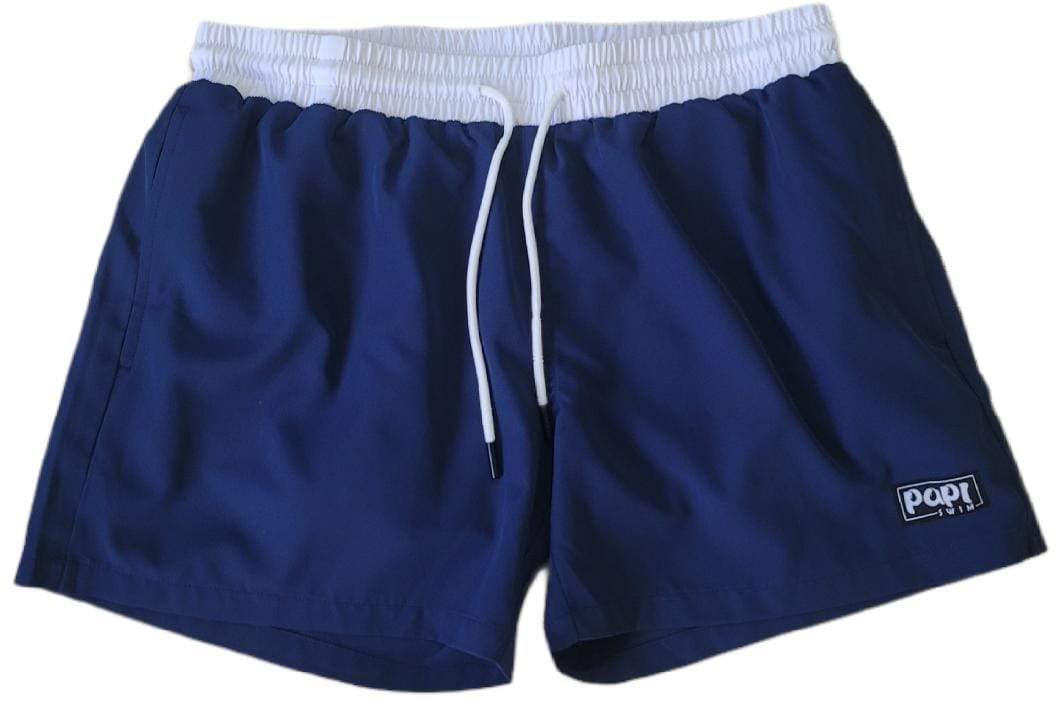 PAPI MEN TRUNKS 5.5" & 7.5" STRETCH - NAVY BLUE - Berry Beachy Swimwear