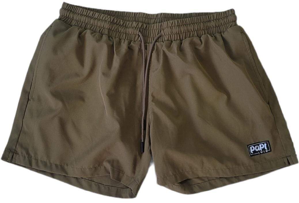 PAPI MEN TRUNKS 5.5" & 7.5" STRETCH - OLIVE - Berry Beachy Swimwear