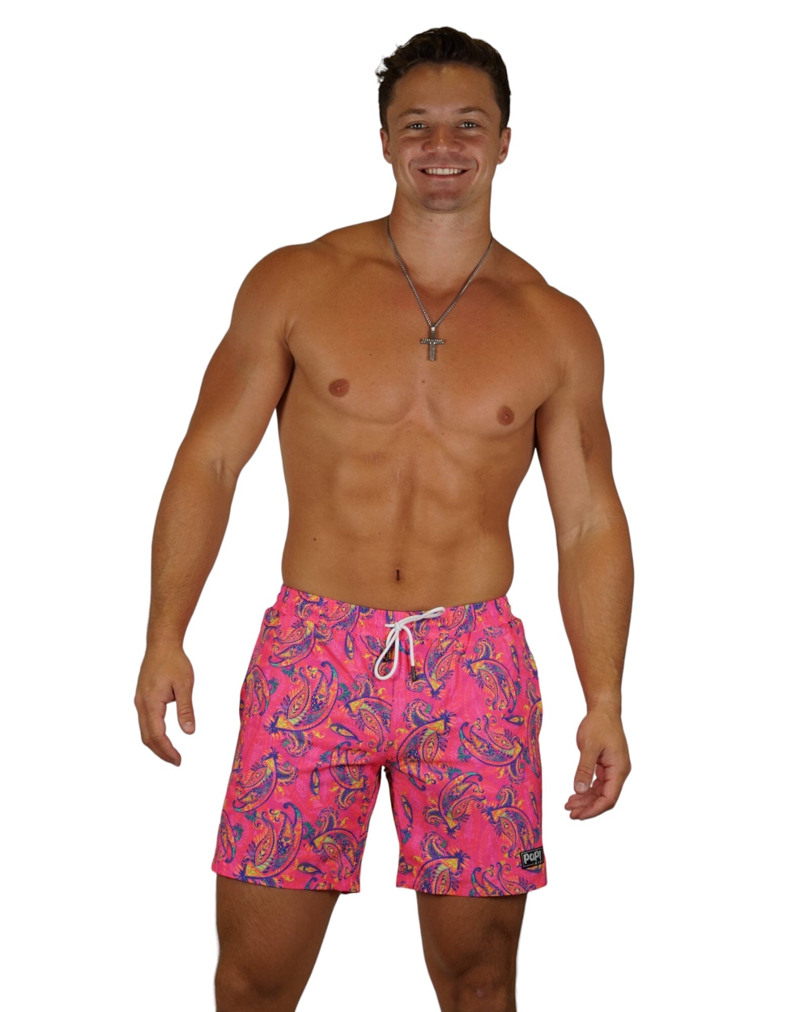 PERSIA TRUNKS 5.5" & 7.5" STRETCHY - Berry Beachy Swimwear