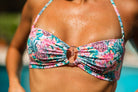 PINEAPPLE BLOOM BANDEAU TOP - Berry Beachy Swimwear