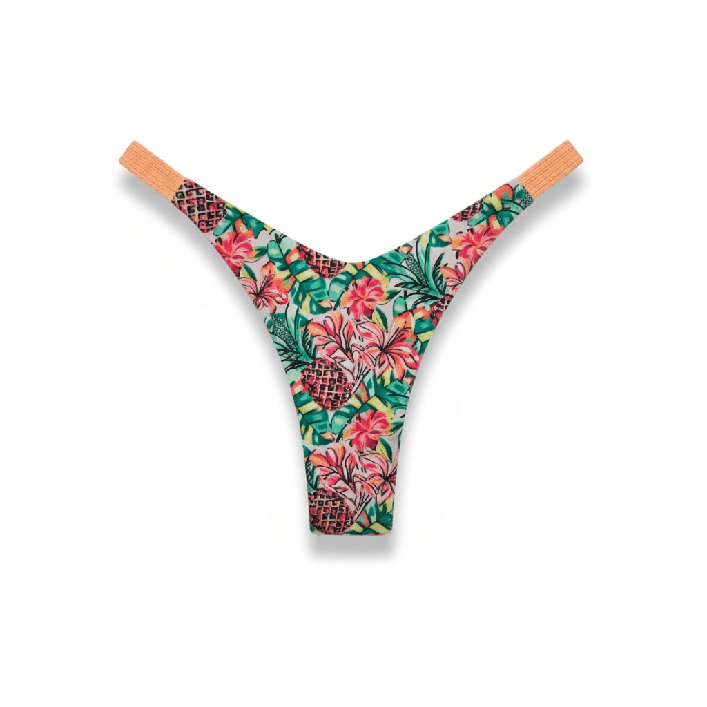 PINEAPPLE BLOOM CHEEKY BOTTOM - Berry Beachy Swimwear