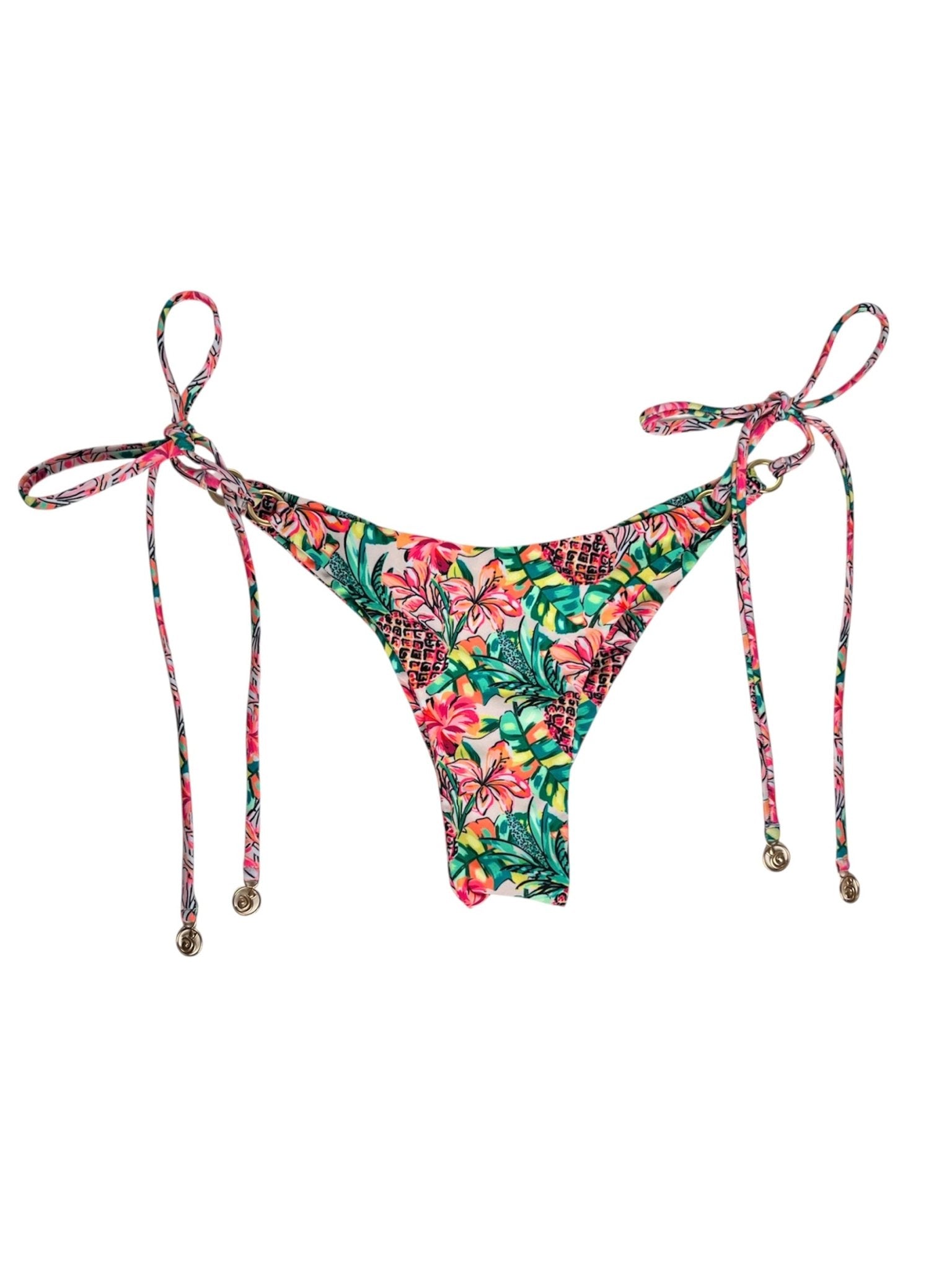 PINEAPPLE BLOOM CHEEKY SCRUNCH BOTTOM - Berry Beachy Swimwear