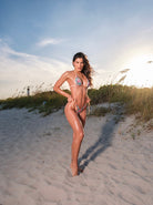 PINEAPPLE BLOOM LINED THONG BOTTOM - Berry Beachy Swimwear