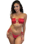 POPPI MINIMAL BOTTOM - RED - Berry Beachy Swimwear