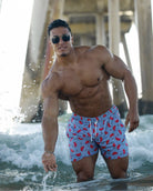 RETRO MELON MEN TRUNKS 5.5" & 7.5" STRETCH - Berry Beachy Swimwear