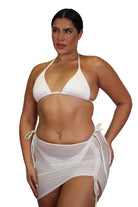 SHEER COVER UP SKIRT - WHITE - Berry Beachy Swimwear