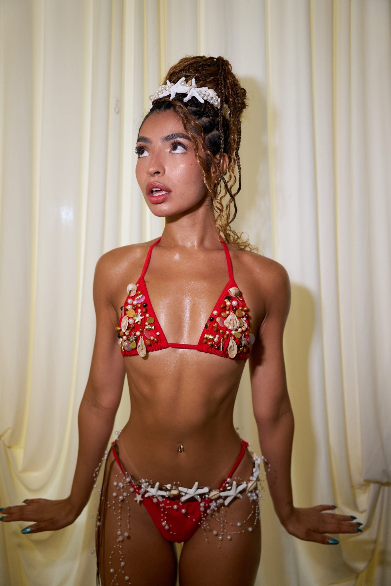 SIRENA DEL ARRECIFE BOTTOM- CORAL VIVO - Berry Beachy Swimwear