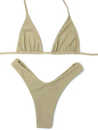 SKIN TRIANGLE TOP - BEIGE - Berry Beachy Swimwear