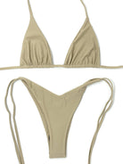 SKIN V CUT BOTTOM - BEIGE - Berry Beachy Swimwear