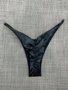 SLYTHER CHEEKY SCRUNCH BOTTOM BLACK - Berry Beachy Swimwear