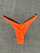SLYTHER CHEEKY SCRUNCH BOTTOM ORANGE - Berry Beachy Swimwear