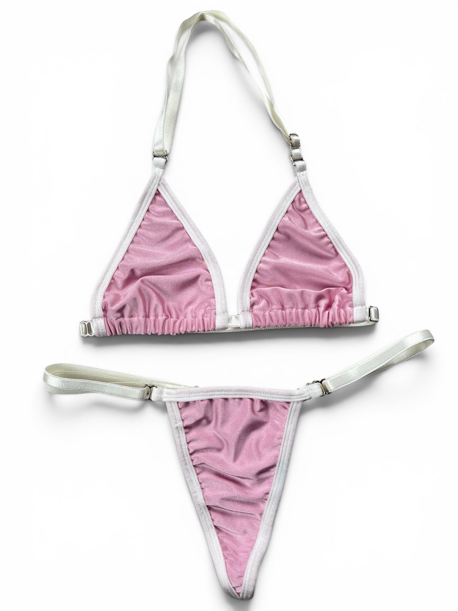 SUN KISSED TANNING BIKINI SET - BLUSH TIDE - Berry Beachy Swimwear