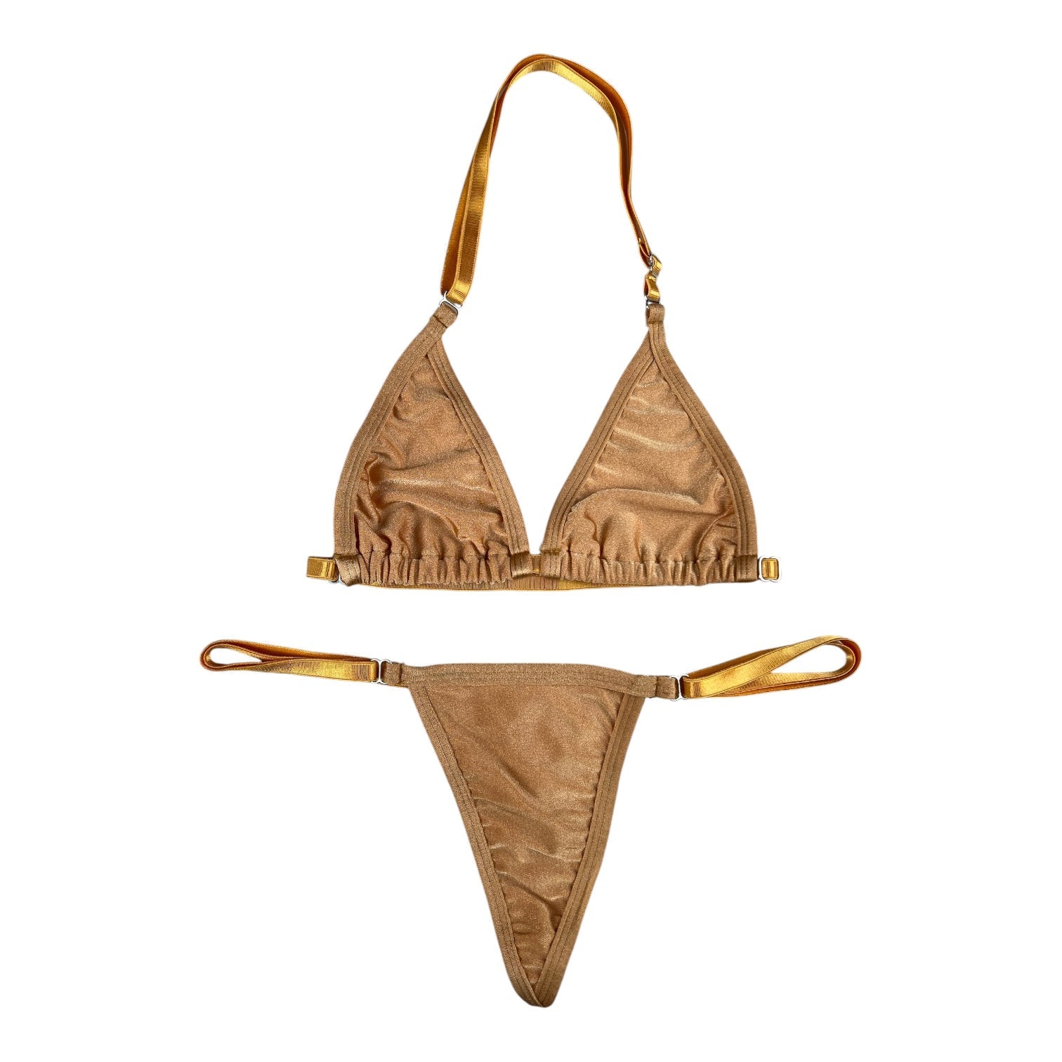 SUN KISSED TANNING BIKINI SET - CHAMPAGNE KISS - Berry Beachy Swimwear